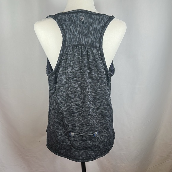 Athleta Pop Space Dye Grey Athletic Run Tank Top - Picture 4 of 11
